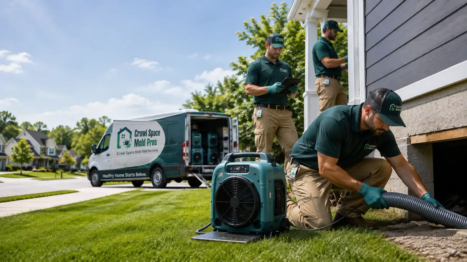 Crawl Space Mold Removal in Clarksburg, PA